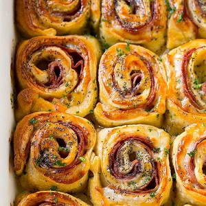 Ham and Cheese Pinwheels Ham and Cheese Pinwheels