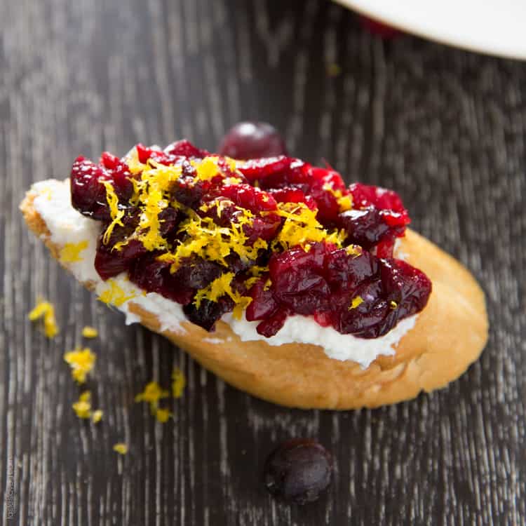 Roasted Cranberry & Orange Crostini Roasted Cranberry & Orange Crostini