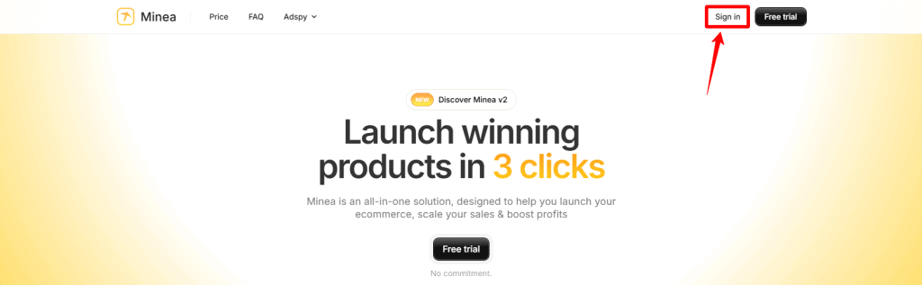 Sign in to Minea