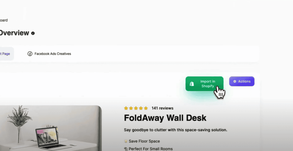 Page Pilot import to Shopify