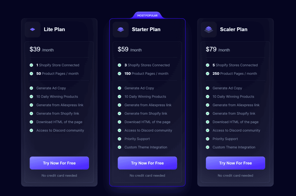 Page Pilot pricing plans